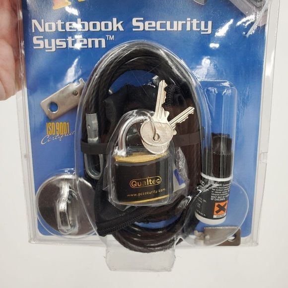 Qualtec Notebook Security System Kit # 06414 Cable Lock - Picture 3 of 6